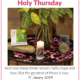 Holy Thursday 11th January 2024 🔥