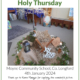 Holy Thursday 4th January 2024 🔥